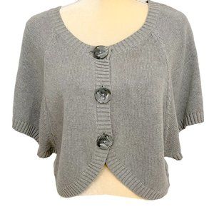 Elle Gray Cardigan Shrug Sweater Women Size Medium New With Tag